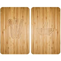 WENKO - Placas Cobertoras de Vidrio Universales Lunch- Tapa de Placa Calefactora y Tabla de Cortar para Todo Tipo de…
